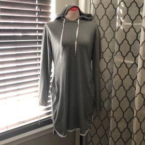 BNWT grey T-shirt hoodie dress